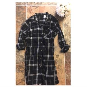 H&M Black Plaid Dress